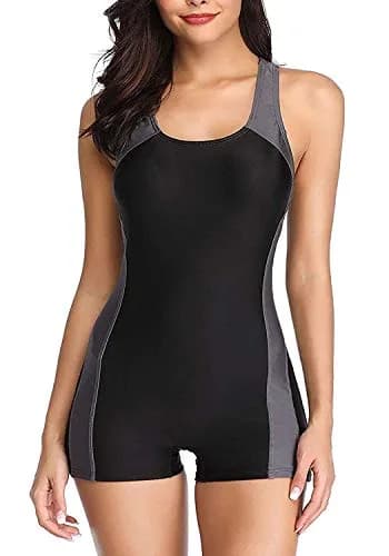 Sand's Coast Women Boyleg One Piece Swimsuit Racerback | Chlorine-Resistant, Quick-Dry, Slimming Fit thumbnail 1