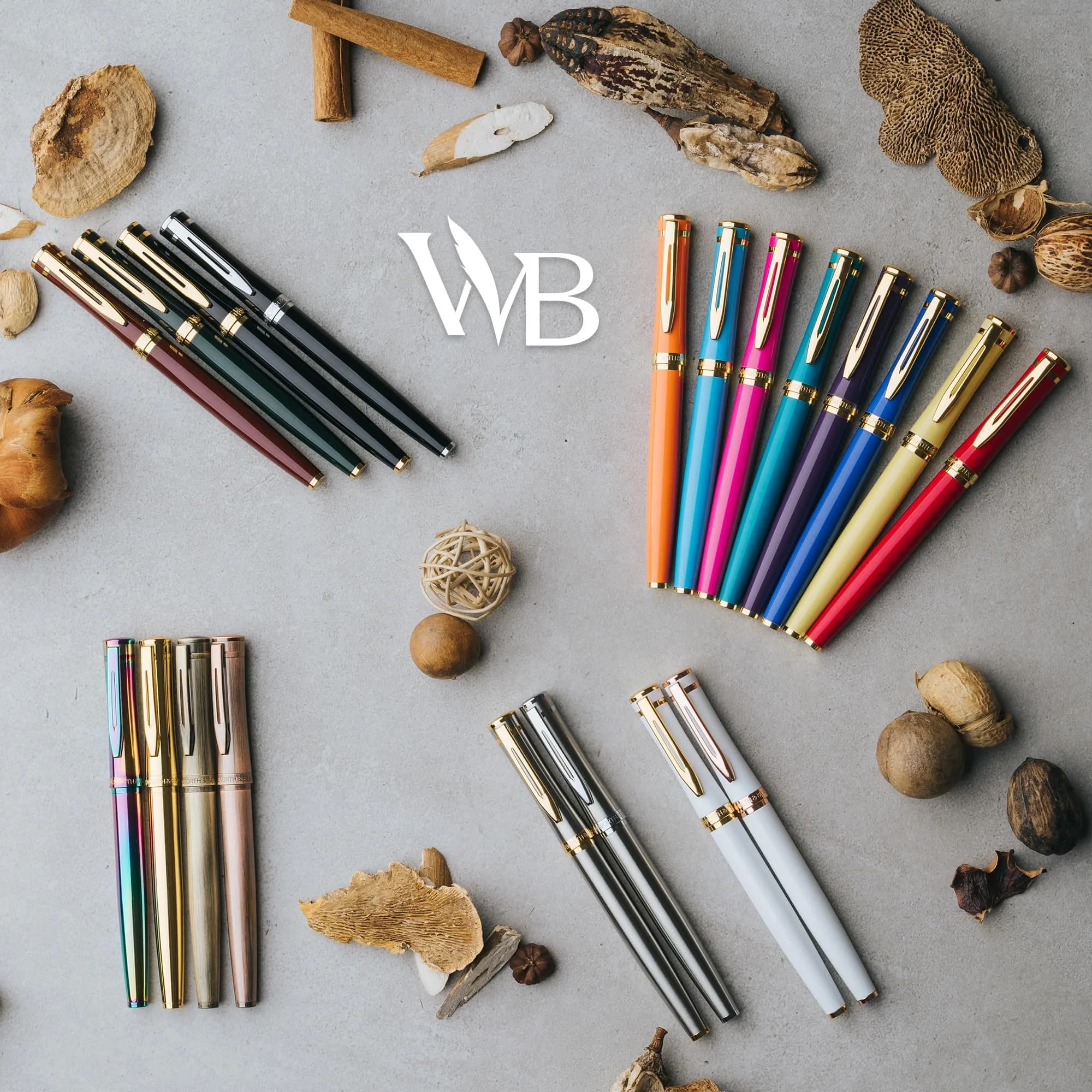 Wordsworth & Black Luxury Fountain Pen Set, Medium Nib, Silver & Gold | Smooth Ink Flow, Refillable, Gift Boxed thumbnail 8