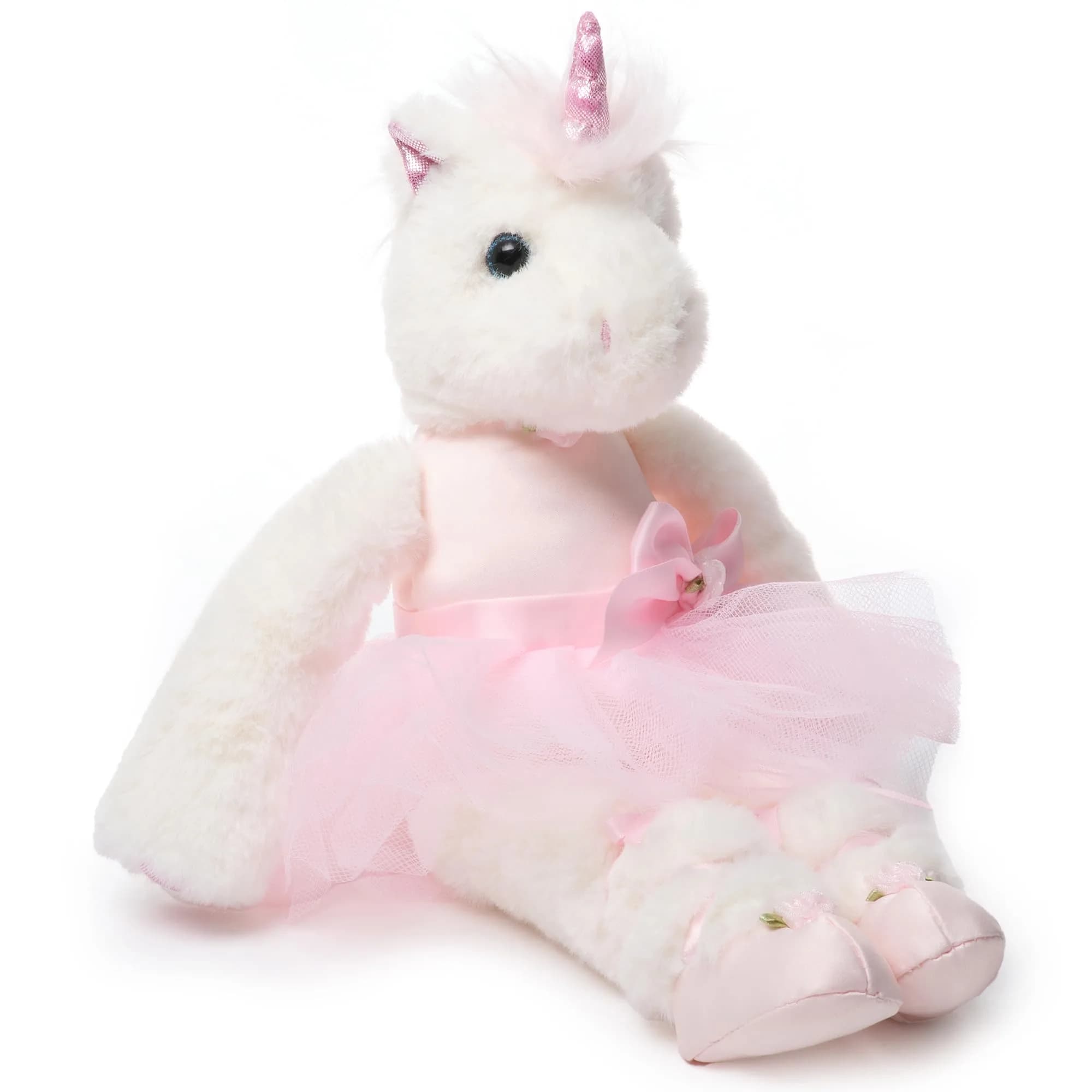 Bearington Collection Ballerina Unicorn Plush 14" | Soft, Poseable & Cuddly for Kids & Collectors