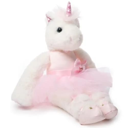Bearington Collection Ballerina Unicorn Plush 14" | Soft, Poseable & Cuddly for Kids & Collectors thumbnail 1