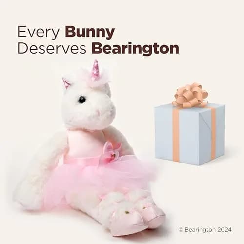 Bearington Collection Ballerina Unicorn Plush 14" | Soft, Poseable & Cuddly for Kids & Collectors thumbnail 5