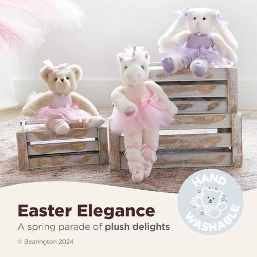 Bearington Collection Ballerina Unicorn Plush 14" | Soft, Poseable & Cuddly for Kids & Collectors thumbnail 3