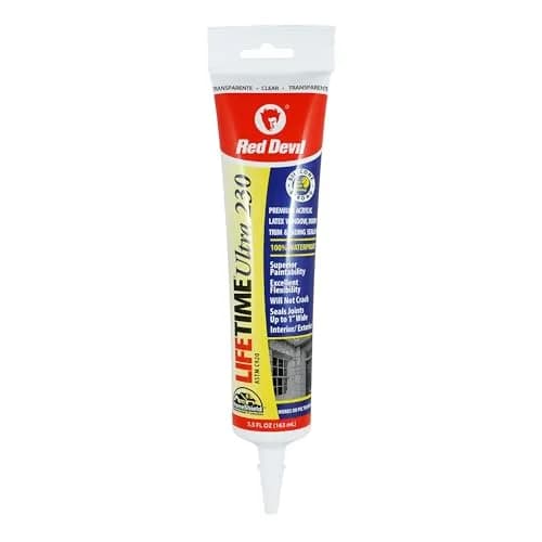 Red Devil Lifetime Ultra Premium Elastomeric Acrylic Latex Sealant 286 ml (10.1 oz.) Almond | Interior/Exterior Use thumbnail 1
