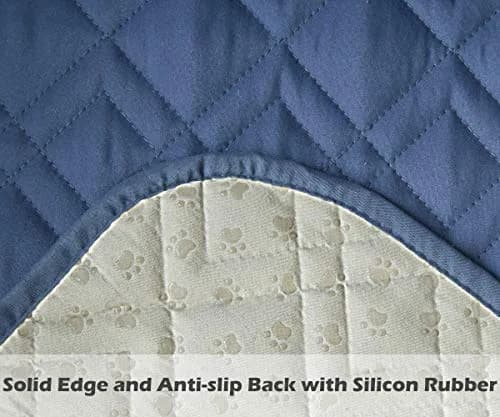 Ameritex Waterproof Nonslip Recliner Cover Stay in Place | Furniture Protector for Pets & Kids (Blue, 23") thumbnail 4