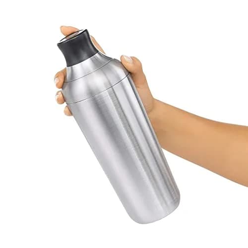OXO Steel Cocktail Shaker with Strainer 24 oz | Leak-Proof, Stainless Finish, Easy-Jigger Cap thumbnail 4