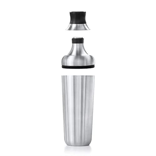 OXO Steel Cocktail Shaker with Strainer 24 oz | Leak-Proof, Stainless Finish, Easy-Jigger Cap thumbnail 6