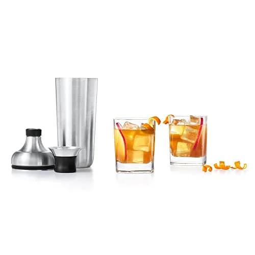OXO Steel Cocktail Shaker with Strainer 24 oz | Leak-Proof, Stainless Finish, Easy-Jigger Cap thumbnail 7