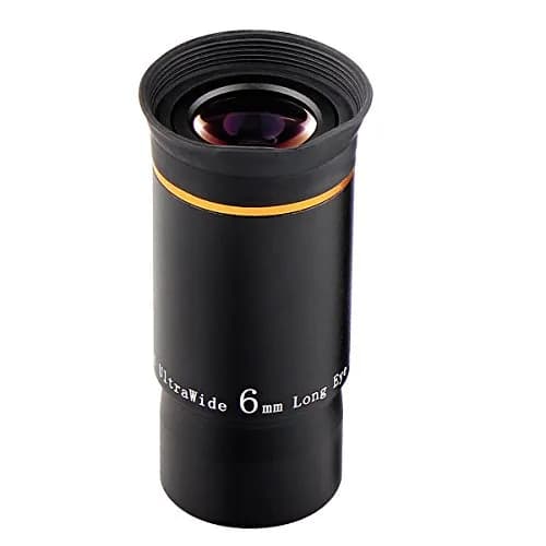 SVBONY 6mm Telescope Eyepiece | 66° Ultra Wide Angle HD, 16mm Eye Relief, 1.25" Barrel thumbnail 1