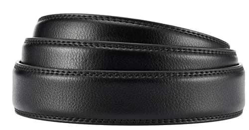 CHAOREN Ratchet Belt Replacement Strap 1.25" (32mm) Genuine Leather, Black | Adjustable Fit thumbnail 2
