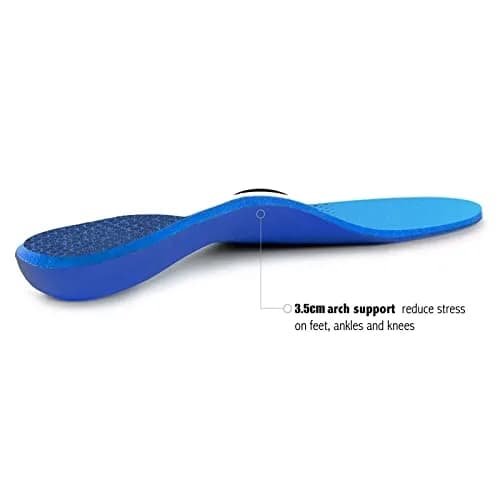 WALK·HERO Plantar Fasciitis Insoles, Arch Support Inserts for Pain Relief, Men's 10-10.5 / Women's 12-12.5 (New Blue) thumbnail 4