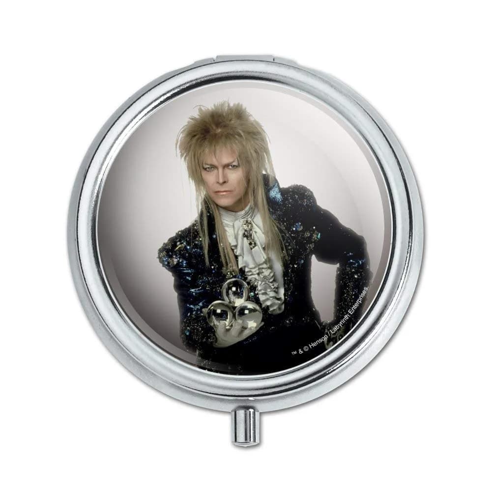 GRAPHICS & MORE David Bowie As Jareth from The Labyrinth Pill Case Trinket Gift Box | Pocket-Sized Metal Storage — OneSize