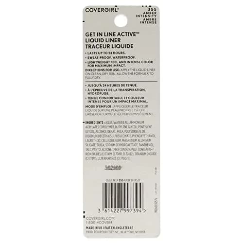 COVERGIRL Get In Line Active Eyeliner Pencil Amber Intensity 0.36 oz (10.2 g) | Waterproof 24HR Wear thumbnail 2