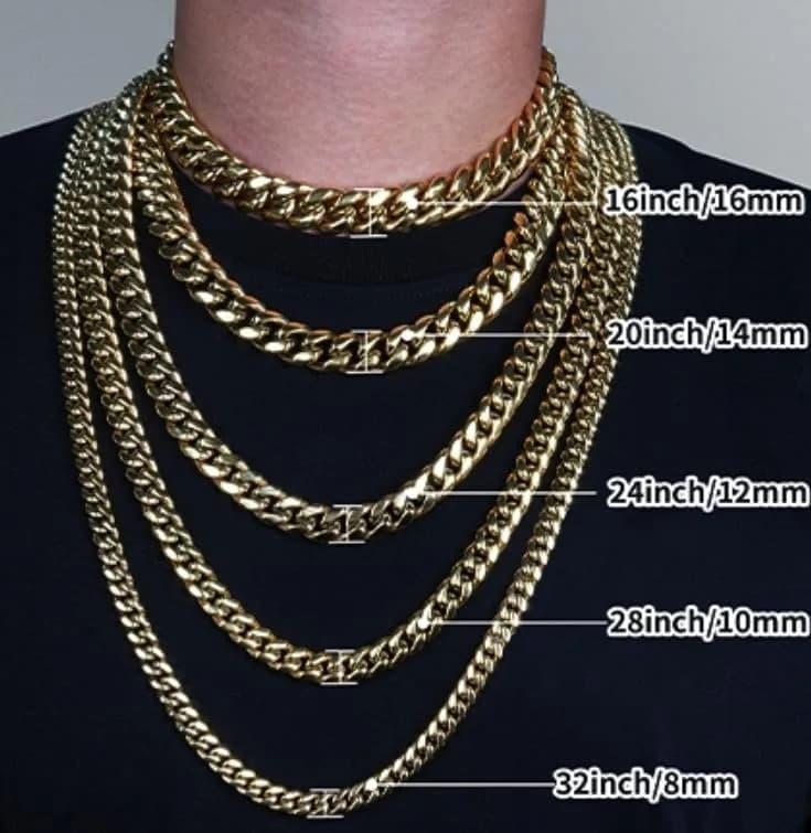 PY BLING 10mm Miami Cuban Link Chain Necklace 22 Inch | Durable Buckle Closure thumbnail 7