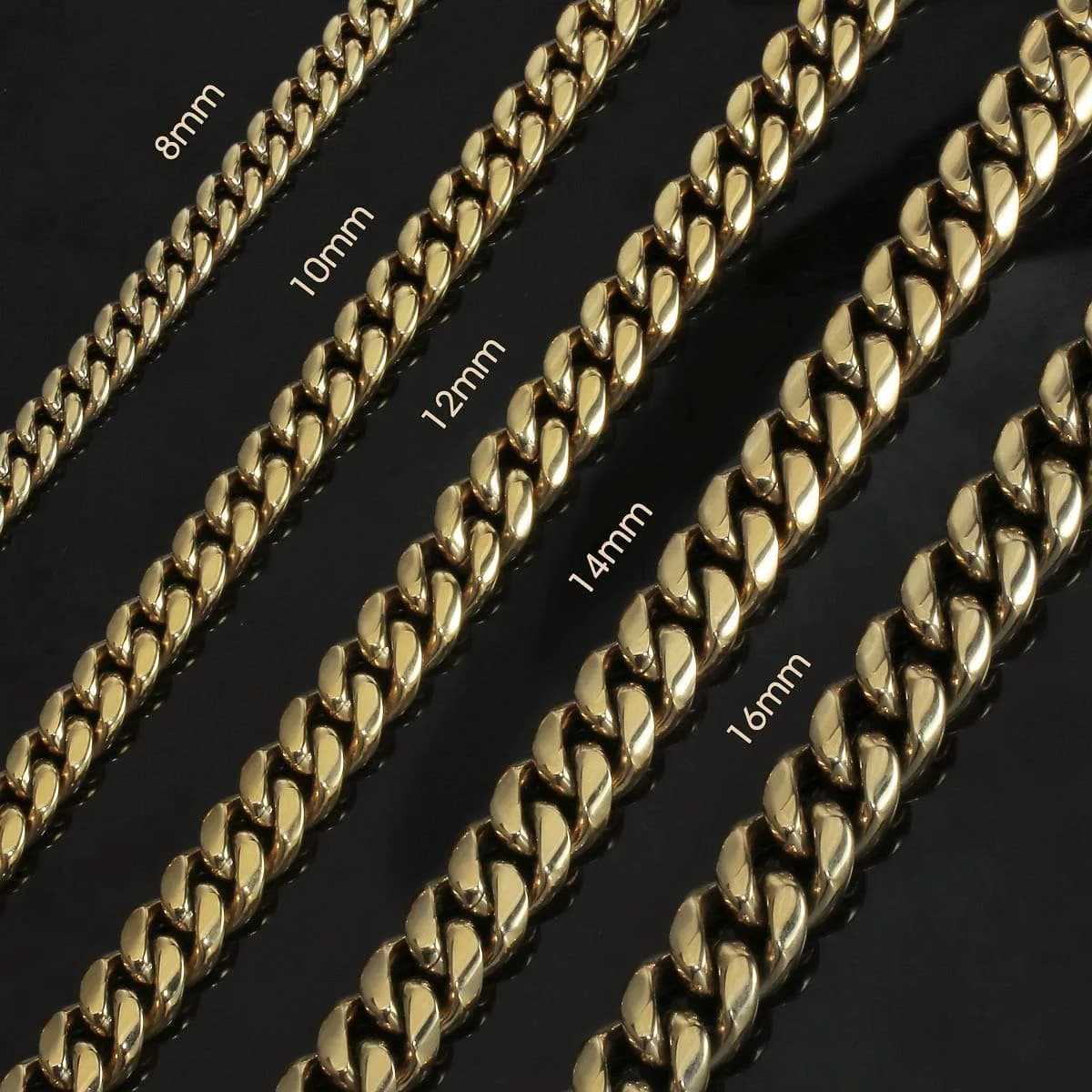 PY BLING 10mm Miami Cuban Link Chain Necklace 22 Inch | Durable Buckle Closure thumbnail 8