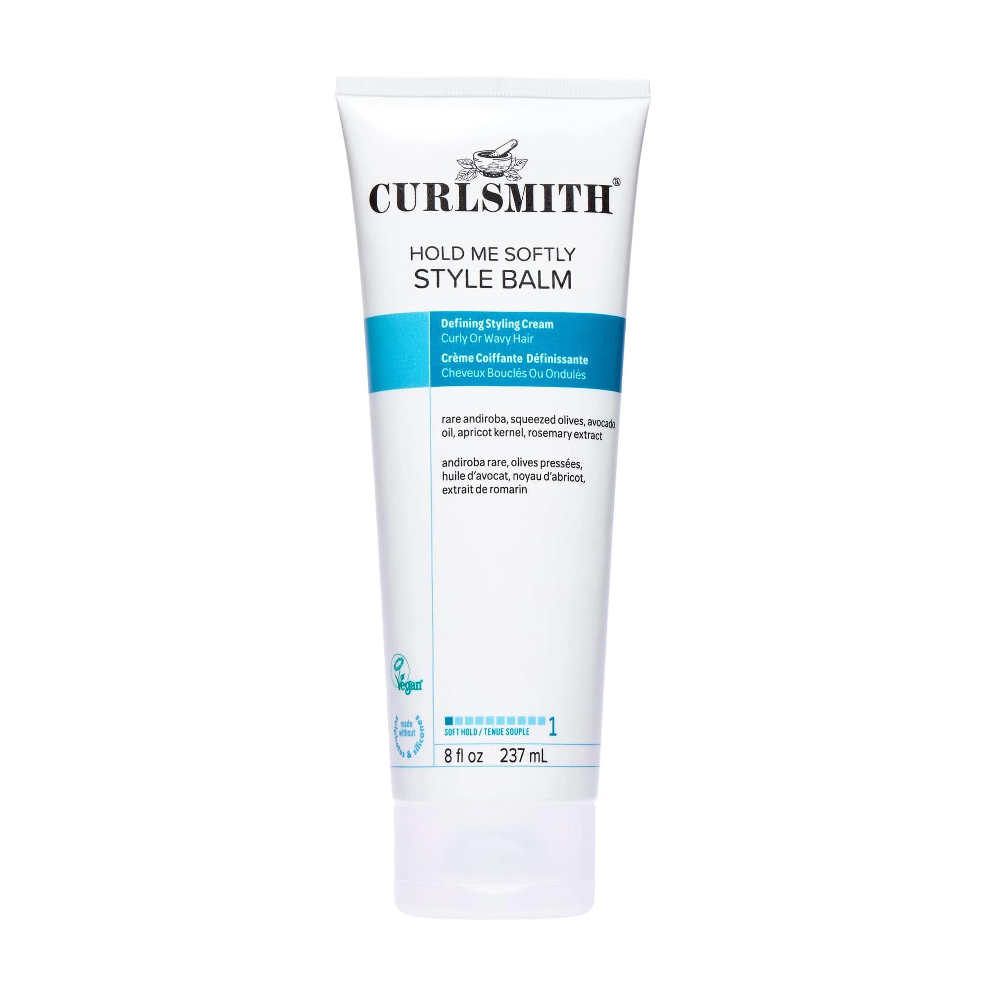 CURLSMITH Hold Me Softly Style Balm, 8 oz | Soft, Flexible Curl Cream for All Curl Types - main product image