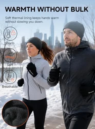 TRENDOUX Unisex Knit Winter Touchscreen Gloves | Thermal Warm & Stretchy (70-120 chars) thumbnail 3