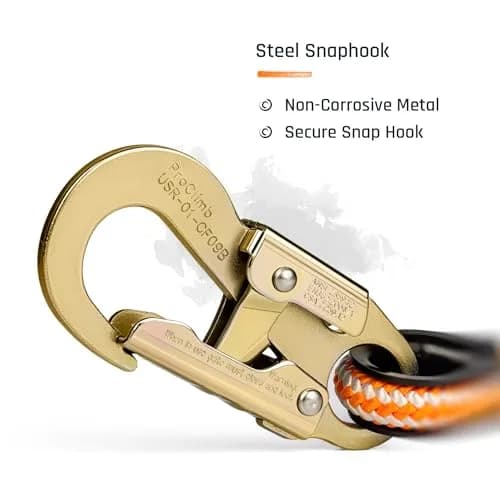 Pelican Rope ProClimb Arborist Positioning Lanyard 1/2 in x 8 ft | ANSI/OSHA Certified for Tree Climbing & Work Positioning thumbnail 4