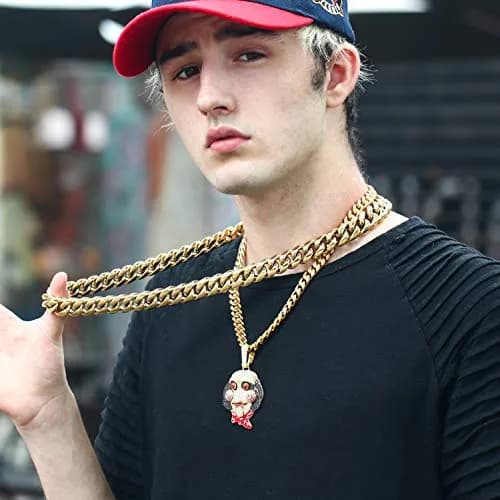 PY BLING 10mm Miami Cuban Link Chain Necklace 24 Inch (61 cm) | Gold Plated Stainless Steel thumbnail 4