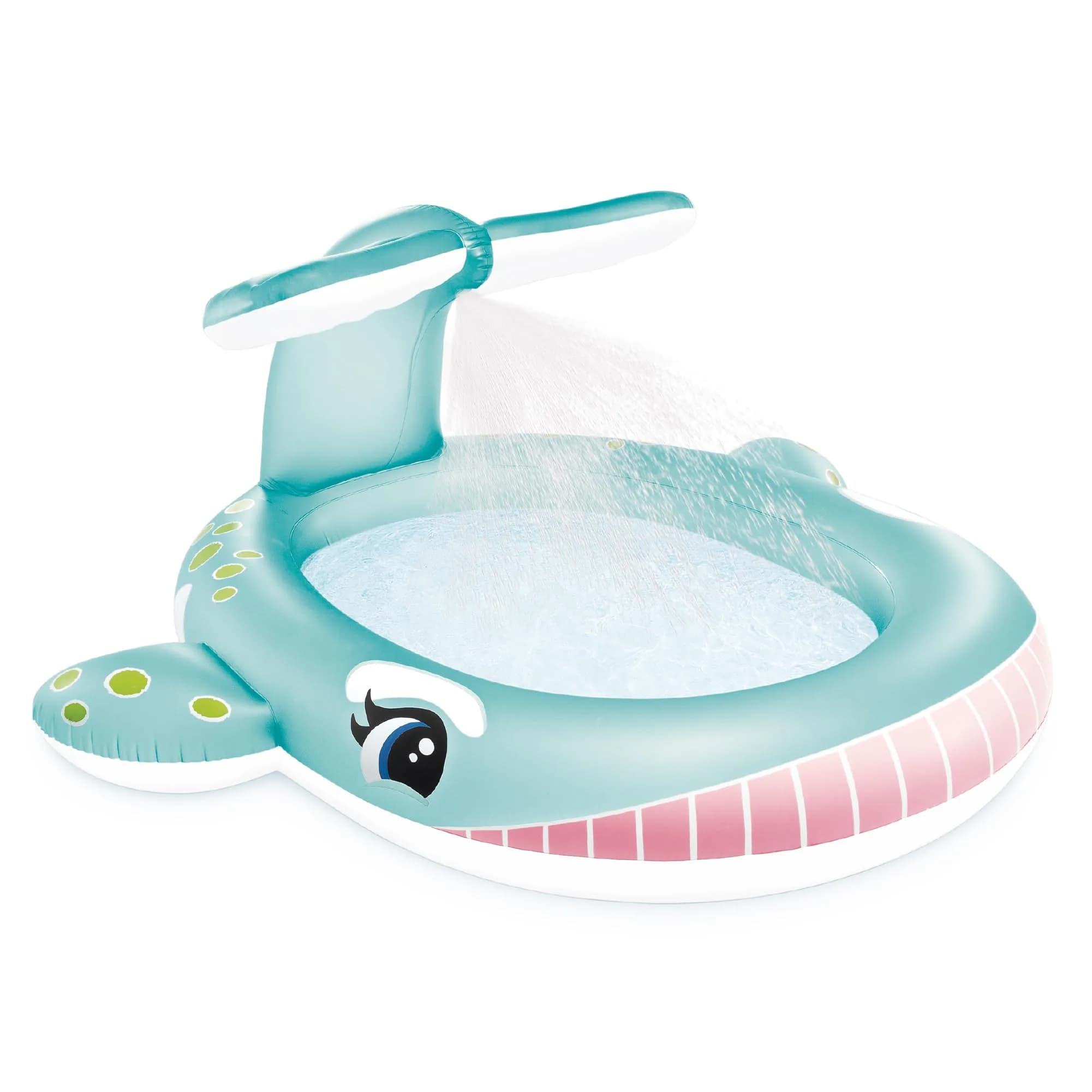 Intex Whale Spray Kiddie Pool 79" x 77" x 36" | Fun Backyard Water Sprinkler for Kids 2+ - view 3