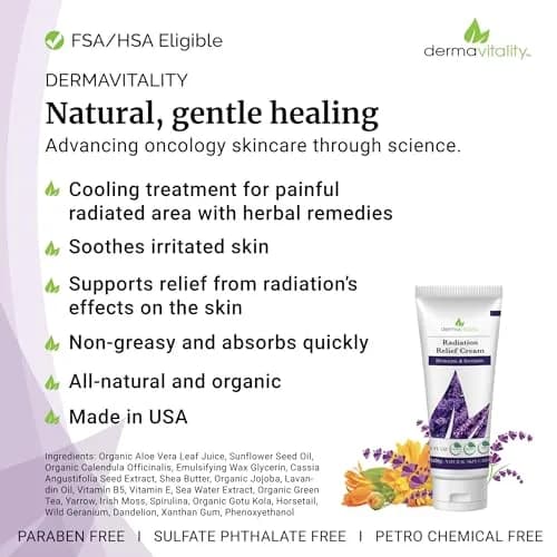 UltimateVitality Radiation Burn Relief Cream Calendula Cream 177ml (6 oz) | Natural Organic Formula thumbnail 3