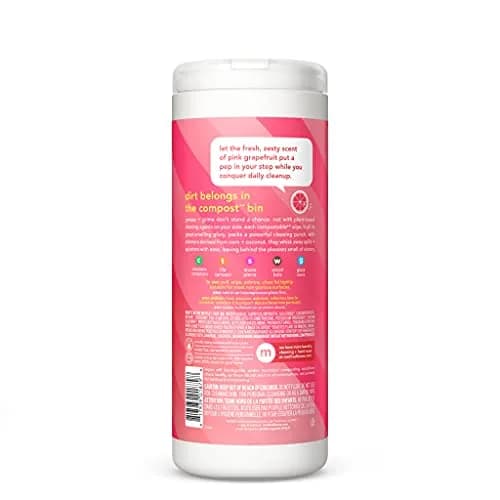 Method All-Purpose Cleaning Wipes, Pink Grapefruit, Multi-Surface, Compostable, 30 Count (Pack of 6) | Plant-Based, Biodegradable, 180 Wipes thumbnail 2