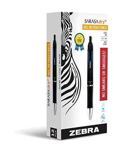 Zebra Pen SARASA X1 Retractable Gel Pen 12-Pack | Smooth Ink Flow for Students & Office thumbnail 1