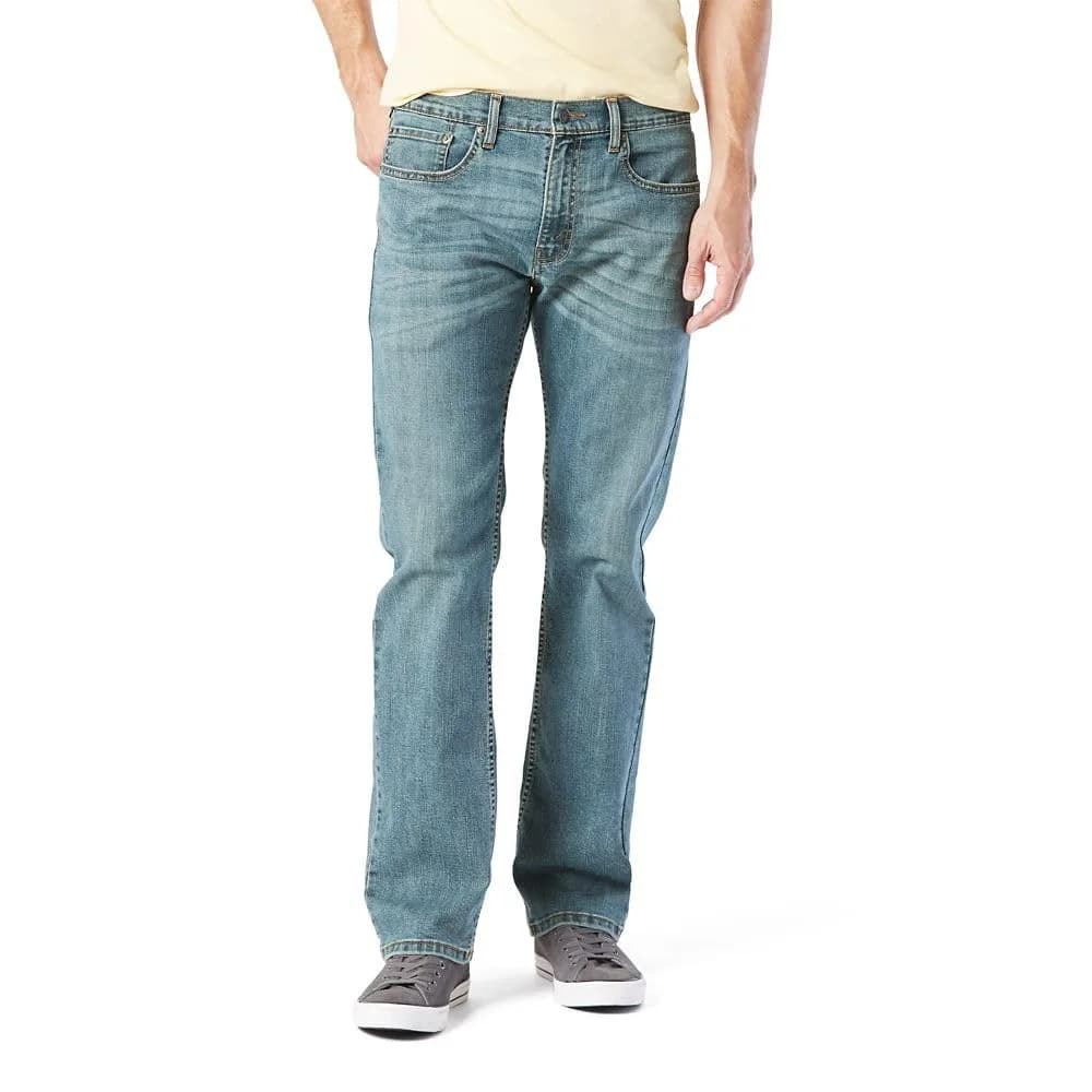 Levi Strauss Signature Gold Men's Relaxed Fit Flex Jeans 33W x 34L | Comfort Flex Denim for All-Day Movement — Titan (Non-stretch)
