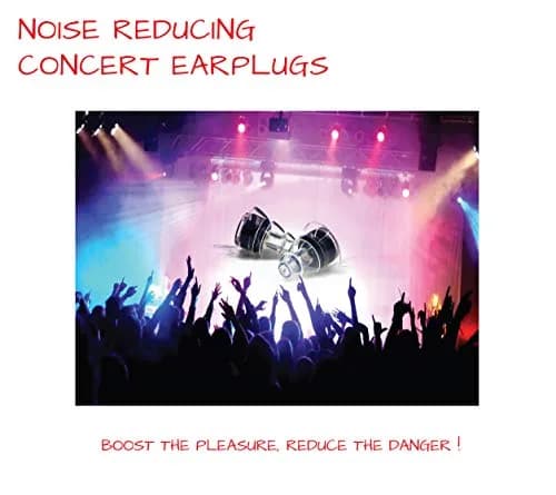 EarTekPro High-Fidelity Concert Earplugs Reusable Noise-Reduction Ear Plugs Set with Two Sizes Included - For Rave, Live Music, Festivals, Marching Bands, Loud Events, Fitness Classes | Noise Reduction 19dB thumbnail 3