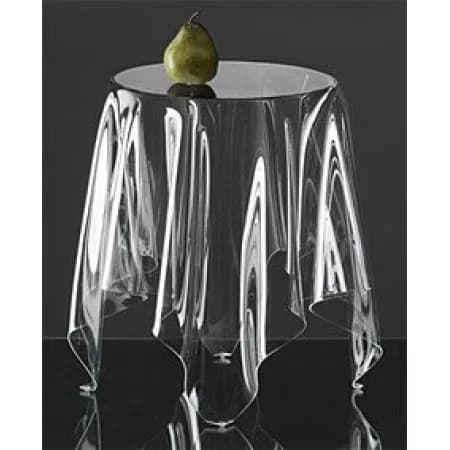 Diamond Home Linens Heavy Duty Clear Tablecloth 70" Round | Water Proof Vinyl Cover