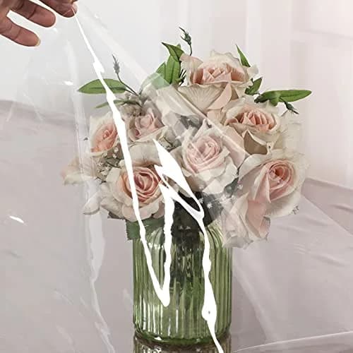 Diamond Home Linens Heavy Duty Clear Tablecloth 70" Round | Water Proof Vinyl Cover thumbnail 3