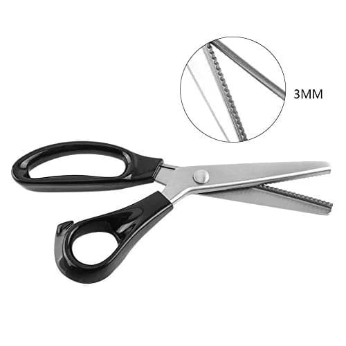 Hilitand Sewing Scissors 23cm | Stainless Steel Pinking Shears for Fabric & Craft thumbnail 6