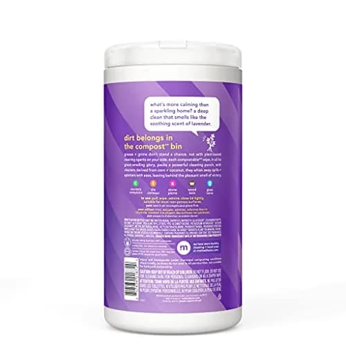 Method All-Purpose Cleaning Wipes, French Lavender, 70 Count | Compostable, Plant-Based, 3 Pack thumbnail 2