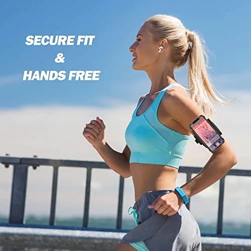 newppon Cell Phone Running Armband - Detachable & 360° Rotatable Universal Cellphone Arm Band for iPhone 17 16 15 14 13 Pro Max Plus Samsung Galaxy Note S24 S23 | Fits All Smartphones thumbnail 7