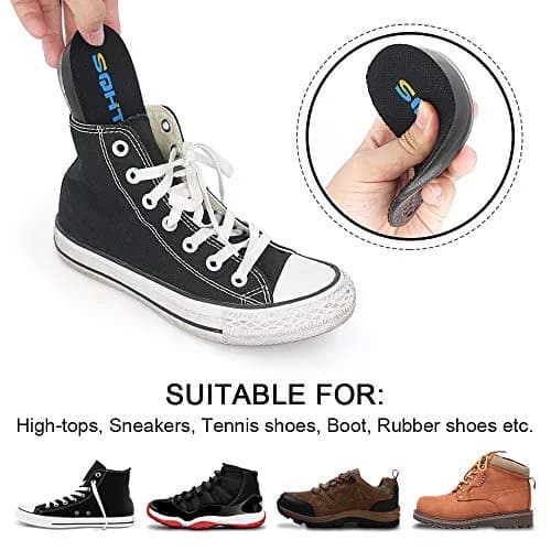 SQHT Height Increase Gel Heel Shoe Lift Inserts 2.54 cm (1 Inch) | Doctor Recommended for Foot Pain thumbnail 6