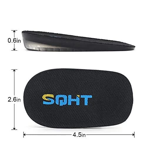 SQHT Height Increase Insole - Gel Heel Shoe Lift Inserts | 0.6 Inch Height Boost for Men & Women thumbnail 5