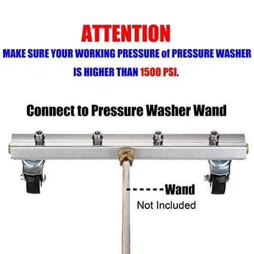 M MINGLE 13’’ Pressure Washer Undercarriage Cleaner 4000 PSI | Durable Aluminum & Brass thumbnail 2