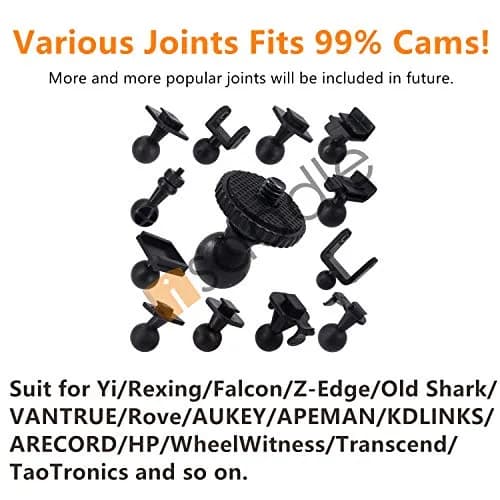 iSaddle Dash Cam Suction Mount with Various Joints | Universal Fit for 99% On-Dash Cameras thumbnail 2
