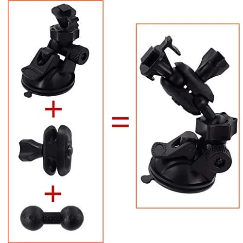 iSaddle Dash Cam Suction Mount with Various Joints | Universal Fit for 99% On-Dash Cameras thumbnail 3