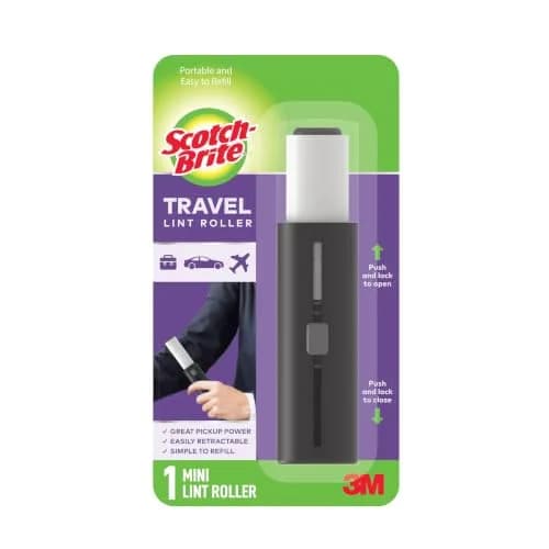 Scotch-Brite Mini Travel Lint Roller with 30 Sheets | Compact & Sticky for Pet Hair thumbnail 1