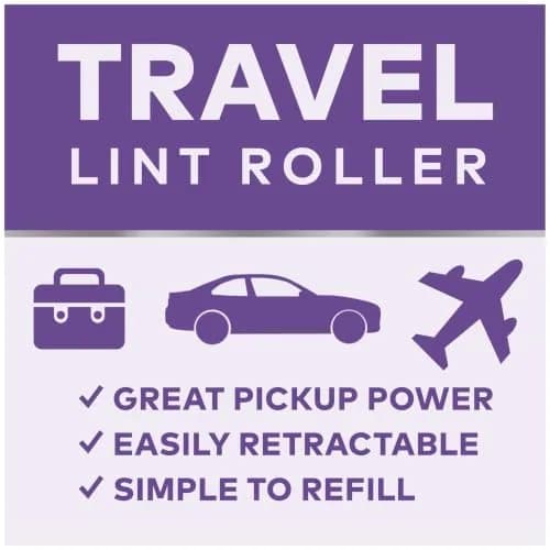 Scotch-Brite Mini Travel Lint Roller with 30 Sheets | Compact & Sticky for Pet Hair thumbnail 3