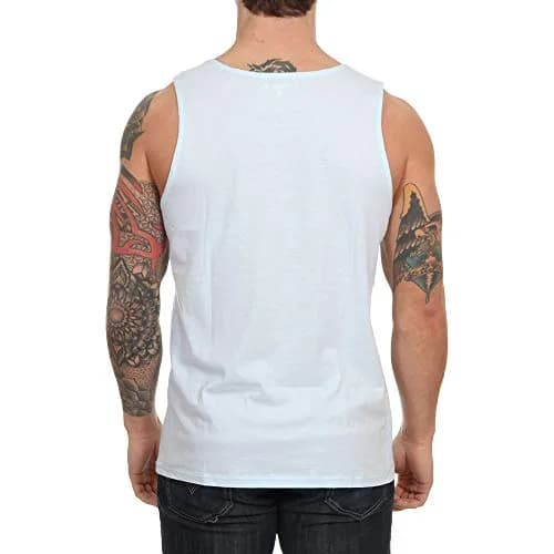 Hurley Men's One & Only Graphic Tank Top Shirt, Topaz Mist Heather (S) | All-Day Comfort & Style thumbnail 2