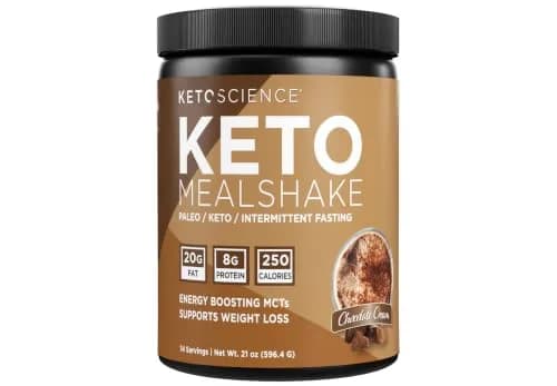 Keto Science Keto Shake Powder – Chocolate | Meal Replacement with MCT Oil & Collagen (20.49 oz) thumbnail 1