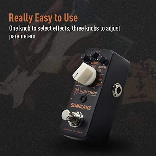SONICAKE 5th Dimension Modulation Guitar Pedal 11 Modes | Multi-Effects Processor with Tap Tempo thumbnail 3