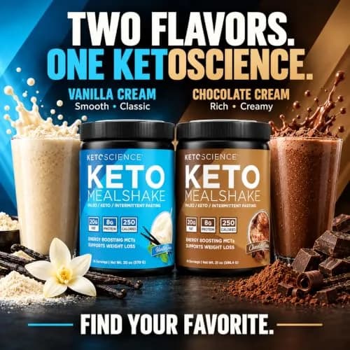 Keto Science Ketogenic Meal Shake Vanilla 20.83oz | Supports Weight Loss & Keto Goals thumbnail 8