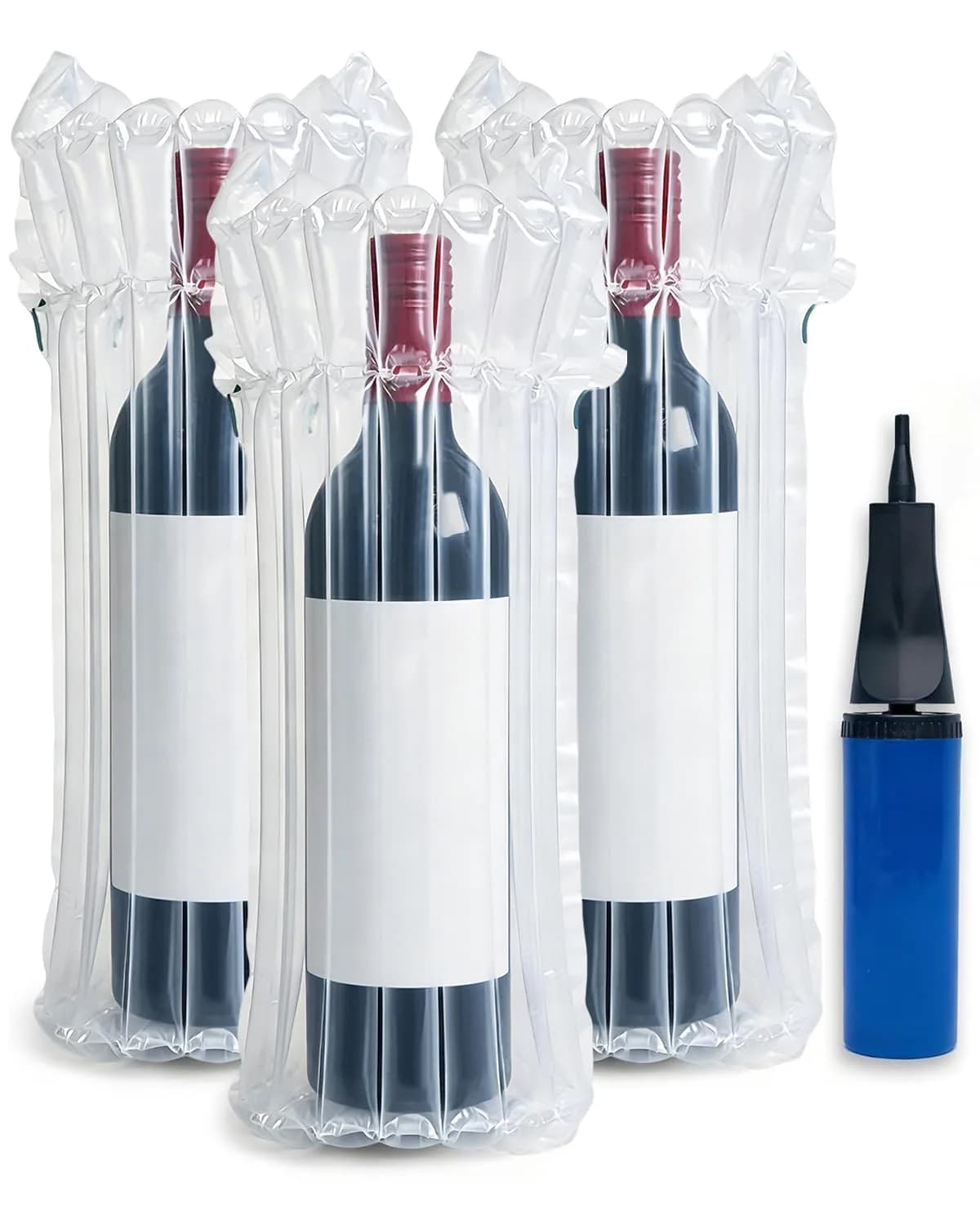 MONKKINO 16 Pack Inflatable Wine Bags | Protects Bottles & Fragile Items During Travel