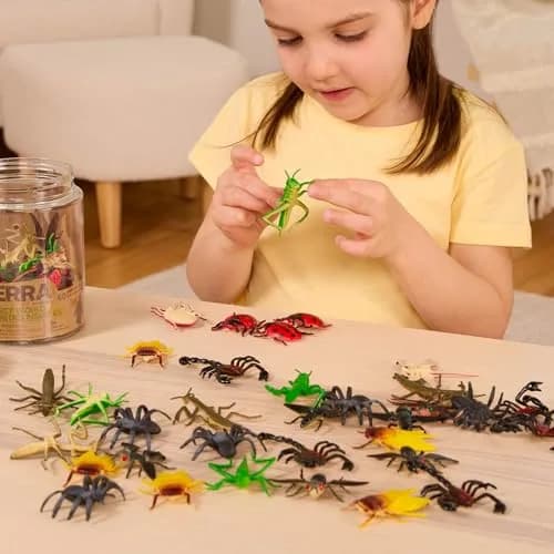Terra by Battat Insect World Bug Toys, 60 Mini Figures in Tube, Insects (60-Piece Set) thumbnail 3