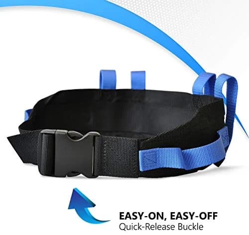 NYOrtho Transfer Gait Belt with 6 Heavy Handles (25 Pack) | Adjustable 28-55" Waist, Blue thumbnail 5