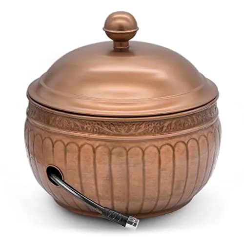 Good Directions La Jolla Hose Pot with Lid - Copper Finish | Garden Hose Storage & Decor (100-150 characters) thumbnail 1