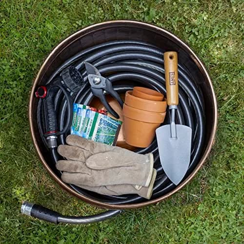 Good Directions La Jolla Hose Pot with Lid - Copper Finish | Garden Hose Storage & Decor (100-150 characters) thumbnail 2