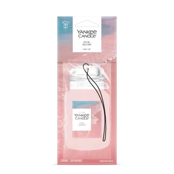 Yankee Candle Pink Sands Paper Car Jar Air Freshener, Pack of 6 | Long-Lasting Car Fragrance thumbnail 2
